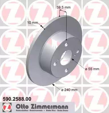 Zimmermann 590.2588.00 - Bremžu diski autodraugiem.lv