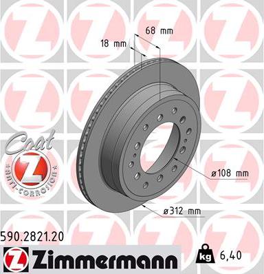 Zimmermann 590.2821.20 - Bremžu diski autodraugiem.lv