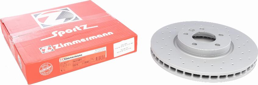 Zimmermann 600.3249.52 - Bremžu diski autodraugiem.lv