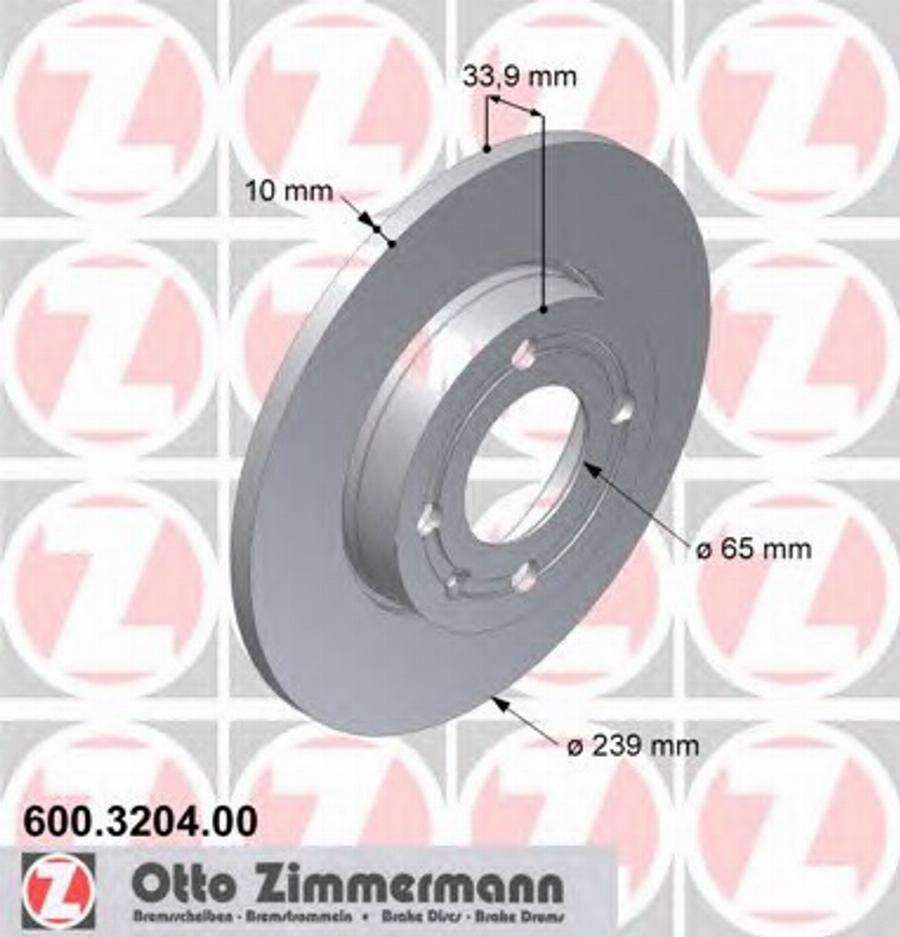 Zimmermann 600 3204 00 - Bremžu diski autodraugiem.lv