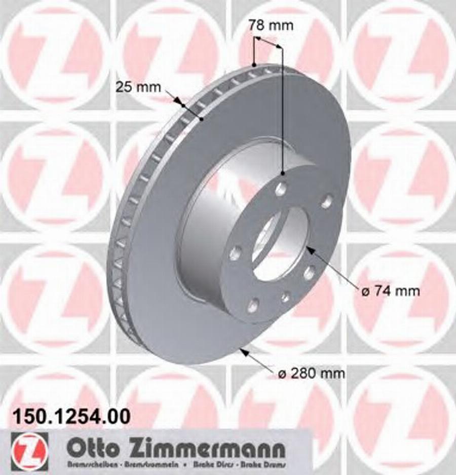 Zimmermann 150125400 - Bremžu diski autodraugiem.lv