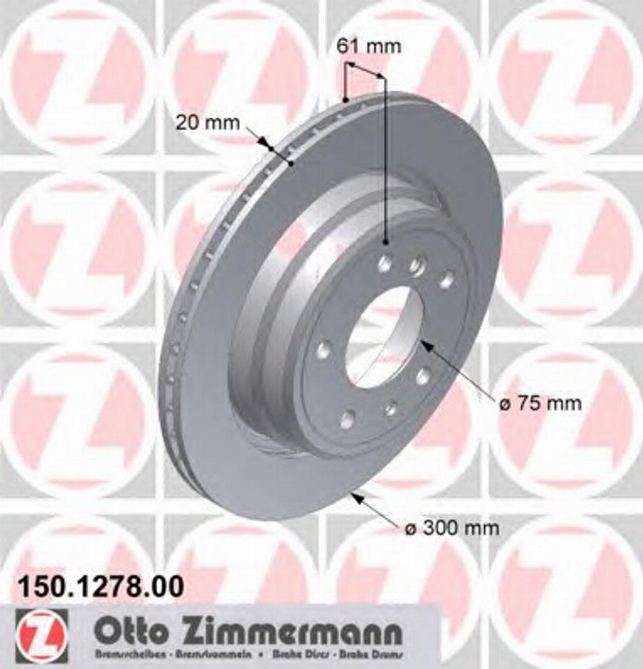 Zimmermann 150127800 - Bremžu diski autodraugiem.lv