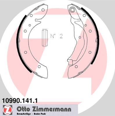 Zimmermann 10990.141.1 - Bremžu loku komplekts autodraugiem.lv