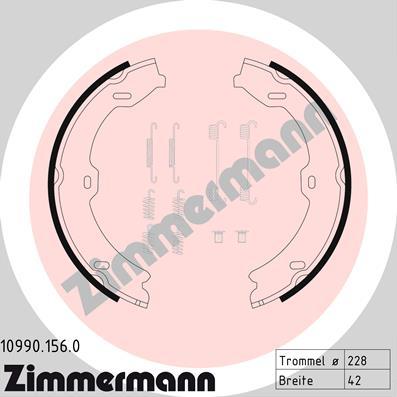 Zimmermann 10990.156.0 - Bremžu loku kompl., Stāvbremze autodraugiem.lv