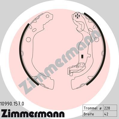 Zimmermann 10990.157.0 - Bremžu loku komplekts autodraugiem.lv