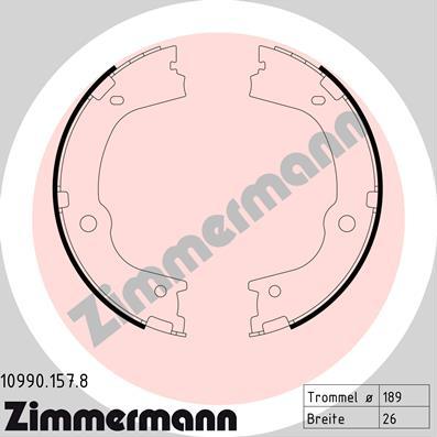 Zimmermann 10990.157.8 - Bremžu loku kompl., Stāvbremze autodraugiem.lv