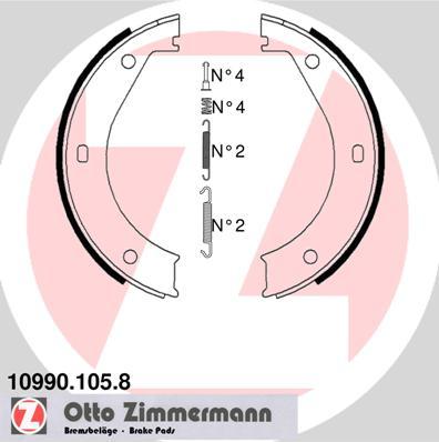 Zimmermann 10990.105.8 - Bremžu loku kompl., Stāvbremze autodraugiem.lv