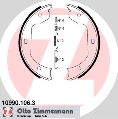 Zimmermann 10990.106.3 - Bremžu loku kompl., Stāvbremze autodraugiem.lv
