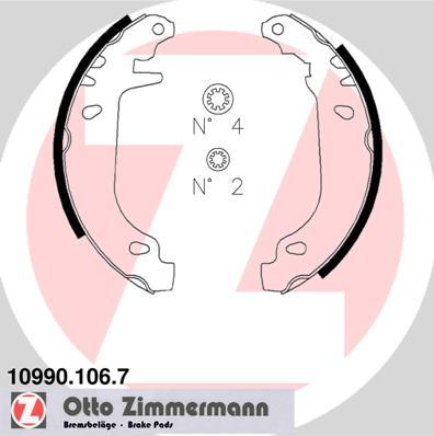Zimmermann 10990.106.7 - Bremžu loku komplekts autodraugiem.lv