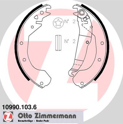 Zimmermann 10990.103.6 - Bremžu loku komplekts autodraugiem.lv