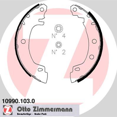 Zimmermann 10990.103.0 - Bremžu loku komplekts autodraugiem.lv