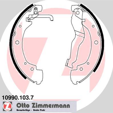 Zimmermann 10990.103.7 - Bremžu loku komplekts autodraugiem.lv