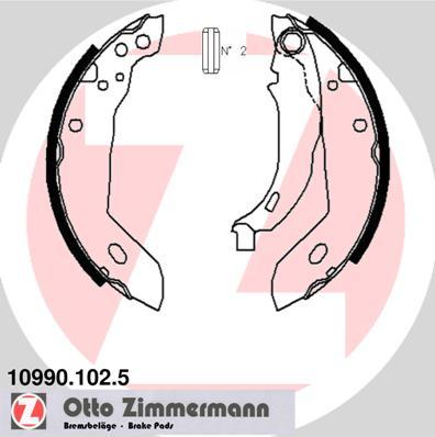 Zimmermann 10990.102.5 - Bremžu loku komplekts autodraugiem.lv