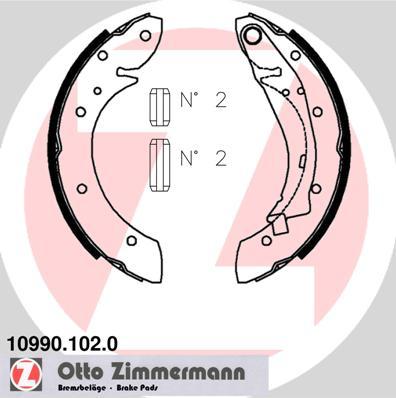 Zimmermann 10990.102.0 - Bremžu loku komplekts autodraugiem.lv