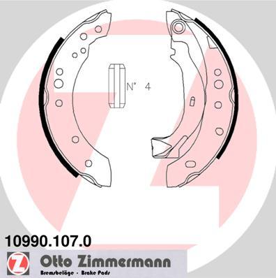 Zimmermann 10990.107.0 - Bremžu loku komplekts autodraugiem.lv