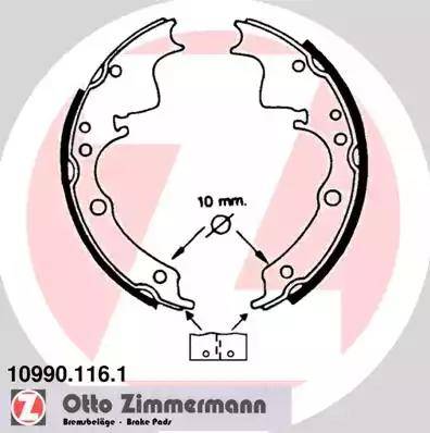 Zimmermann 10990.116.1 - Bremžu loku komplekts autodraugiem.lv