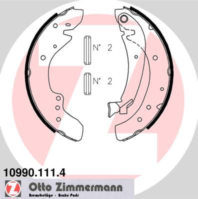 Zimmermann 10990.111.4 - Bremžu loku komplekts autodraugiem.lv