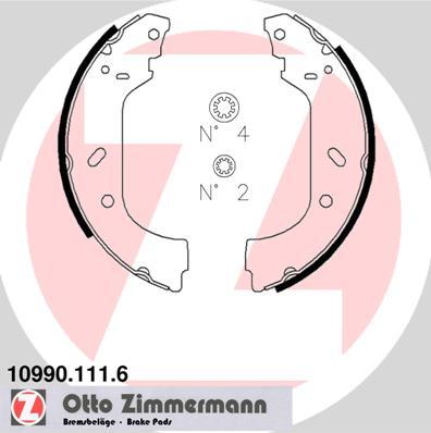 Zimmermann 10990.111.6 - Bremžu loku komplekts autodraugiem.lv