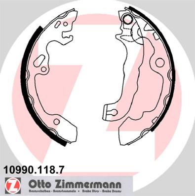 Zimmermann 10990.118.7 - Bremžu loku komplekts autodraugiem.lv