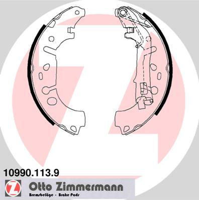 Zimmermann 10990.113.9 - Bremžu loku komplekts autodraugiem.lv
