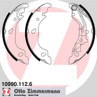Zimmermann 10990.112.6 - Bremžu loku komplekts autodraugiem.lv