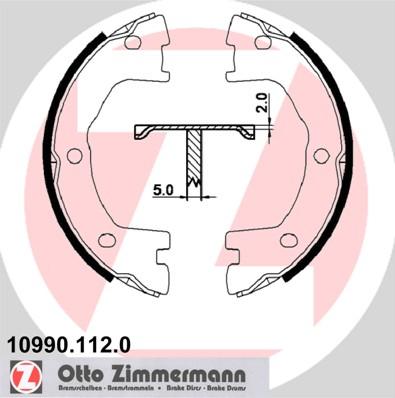 Zimmermann 10990.112.0 - Bremžu loku kompl., Stāvbremze autodraugiem.lv