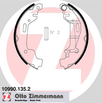 Zimmermann 10990.135.2 - Bremžu loku komplekts autodraugiem.lv