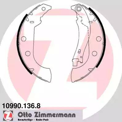 Zimmermann 10990.136.8 - Bremžu loku komplekts autodraugiem.lv