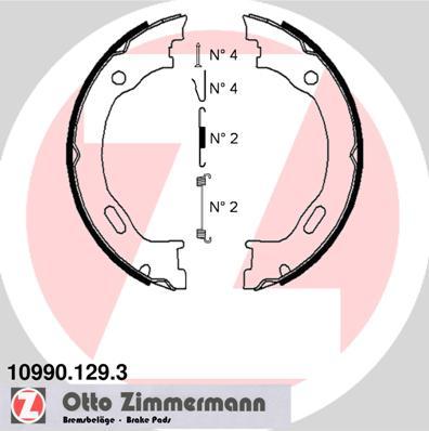 Zimmermann 10990.129.3 - Bremžu loku kompl., Stāvbremze autodraugiem.lv