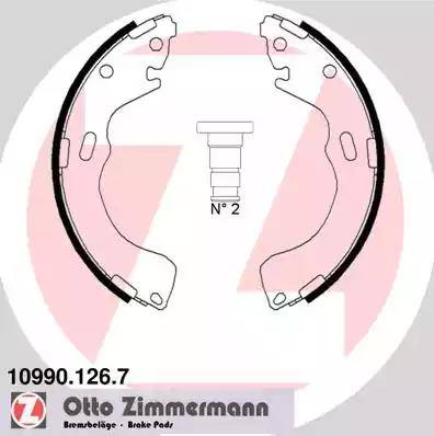 Zimmermann 10990.126.7 - Bremžu loku komplekts autodraugiem.lv