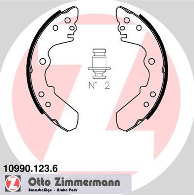 Zimmermann 10990.123.6 - Bremžu loku komplekts autodraugiem.lv