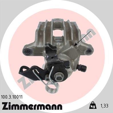 Zimmermann 100.3.10011 - Bremžu suports autodraugiem.lv