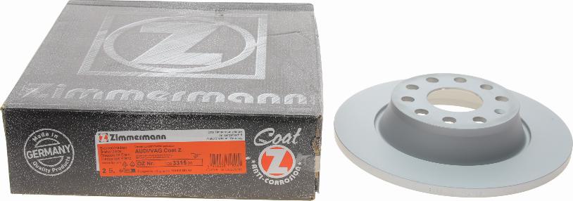 Zimmermann 100.3315.20 - Bremžu diski autodraugiem.lv