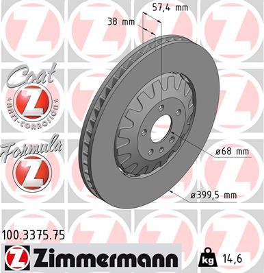 Zimmermann 100.3375.75 - Bremžu diski autodraugiem.lv