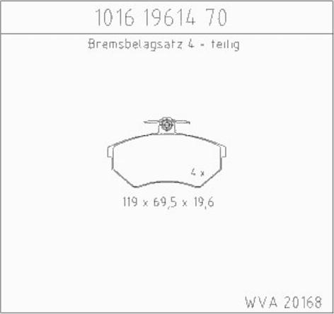 Zimmermann 10161961470 - Bremžu uzliku kompl., Disku bremzes autodraugiem.lv