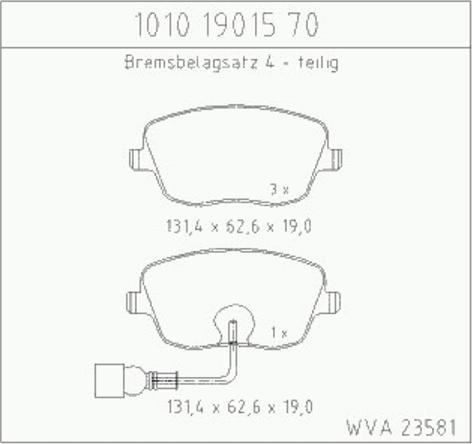 Zimmermann 10101901570 - Bremžu uzliku kompl., Disku bremzes autodraugiem.lv