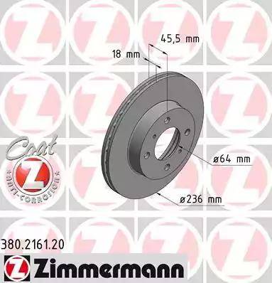 Zimmermann 380.2161.20 - Bremžu diski autodraugiem.lv