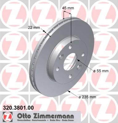 Zimmermann 320.3801.00 - Bremžu diski autodraugiem.lv