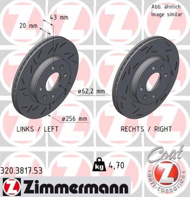 Zimmermann 320.3817.53 - Bremžu diski autodraugiem.lv