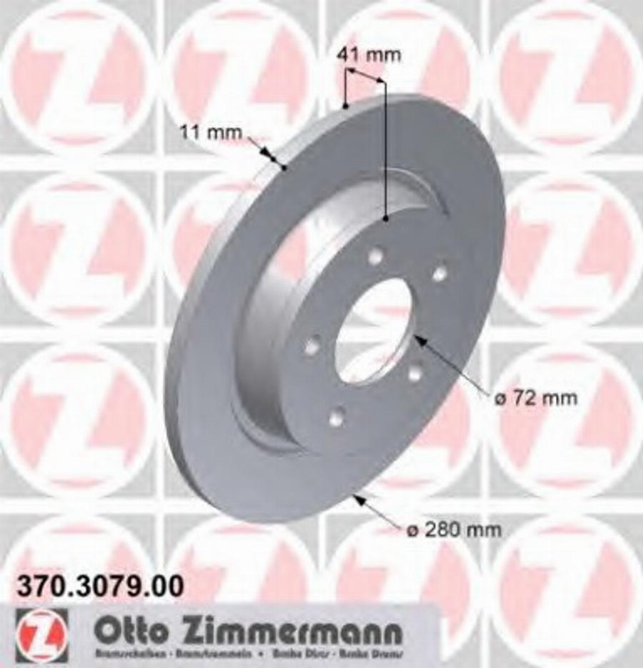 Zimmermann 370.3079.00 - Bremžu diski autodraugiem.lv