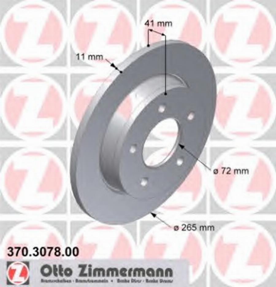 Zimmermann 370.3078.00 - Bremžu diski autodraugiem.lv