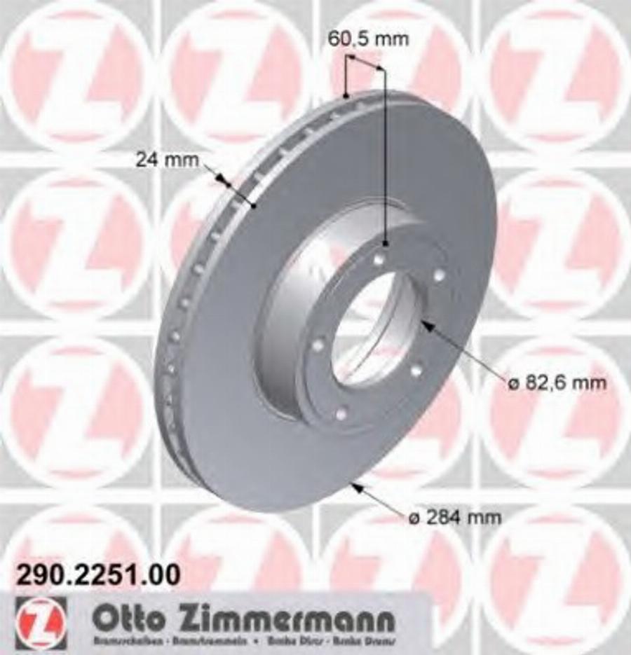 Zimmermann 290225100 - Bremžu diski autodraugiem.lv