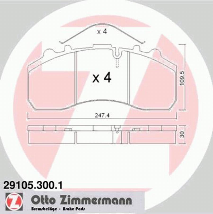 Zimmermann 291053001 - Bremžu uzliku kompl., Disku bremzes autodraugiem.lv