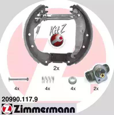 Zimmermann 20990.117.9 - Bremžu loku komplekts autodraugiem.lv