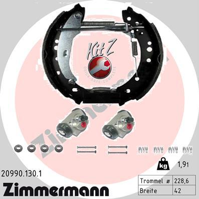 Zimmermann 20990.130.1 - Bremžu loku komplekts autodraugiem.lv