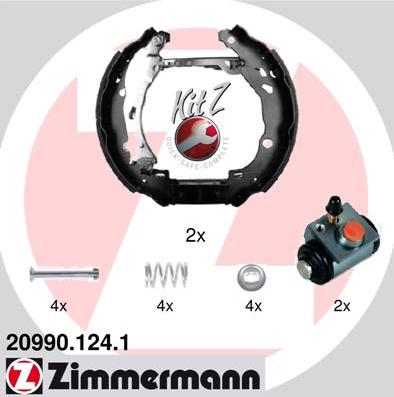 Zimmermann 20990.124.1 - Bremžu loku komplekts autodraugiem.lv