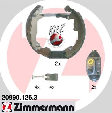 Zimmermann 20990.126.3 - Bremžu loku komplekts autodraugiem.lv