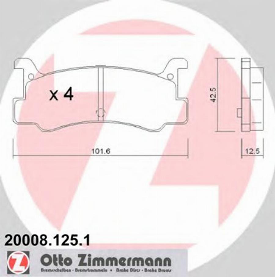 Zimmermann 200081251 - Bremžu uzliku kompl., Disku bremzes autodraugiem.lv