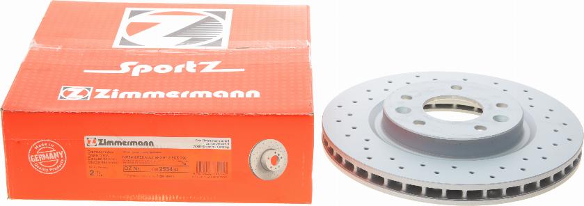 Zimmermann 200.2534.52 - Bremžu diski autodraugiem.lv
