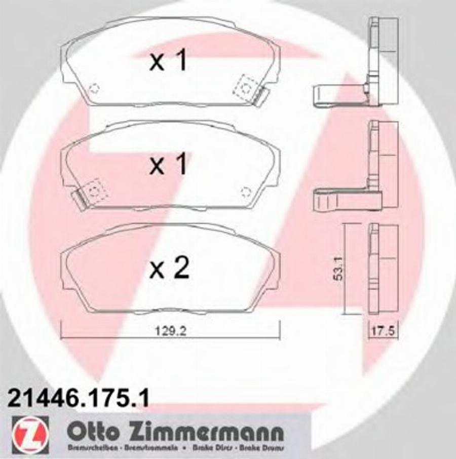 Zimmermann 214461751 - Bremžu uzliku kompl., Disku bremzes autodraugiem.lv